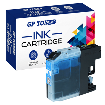 Tusz Zamiennik Brother LC123 DCP-J132w J152w J552dw MFC-J4410dw 4510dw - GP-B123C XL Cyan