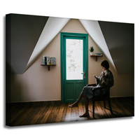 Obraz na płótnie Ludzie Kobieta chillout 40x30 cm