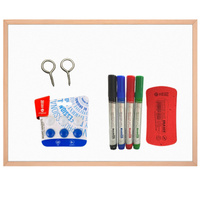 Tablica suchościeralna drewniana 80x60 + 4 Markery + Gąbka + 6 Magnesów GP-TMD-8060+MZA1+1+4