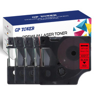 5x Taśma do DYMO D1 9mm 7m Czerwona czarna GP-DY40917 x5