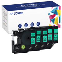 5x Taśma do Dymo D1 45019 Zielona Czarny 12mmx7m GP-DY45019 x5