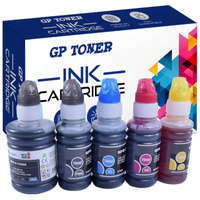 Zestaw Tusze zamiennik do Epson C13T00R140 Epson EcoTank L7160 L7180 ET7700  ET7750 L7188 - GP-E105/106CMYK