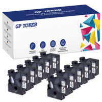 10x Taśma do DYMO D1 43613 7m 6mm biało czarna zamiennik GP-DY43613 x10