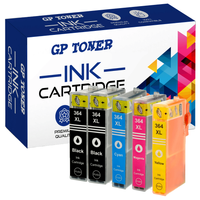 Zestaw 5x Tusze zamiennik do HP DeskJet 3070 3522 4622 GP-H364XL CMYKK GP