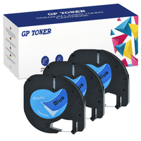 3x Taśma do Dymo LetraTag 59426 12mm x 4m Niebieska Plastik - zamiennik GP-DY59426 x3