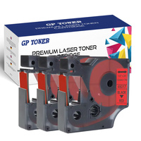 3x Taśma do Dymo D1 45017 Czerwono Czarna 12mm 7m GP-DY45017 x3