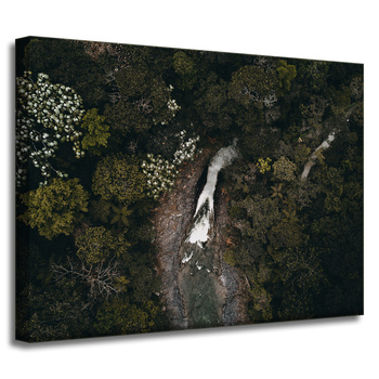 Obraz na płótnie Natura Wodospad z lotu ptaka 40x30 cm