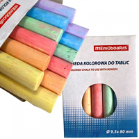 Kreda kolorowa do tablic 12 sztuk w kartonie 6 kolorów - GP-KR12