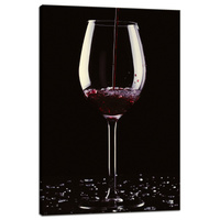 Obraz na płótnie Kuchnia Lampka wina 40x60 cm