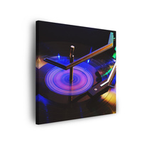 Obraz na płótnie Muzyka Gramofon LED 90x90