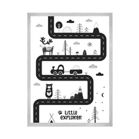 Plakat Dziecięce Little explorer_3 30X40 cm + ramka srebrna