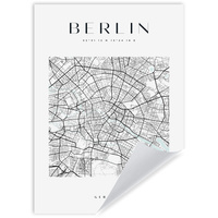 Plakat Mapa miasta Berlin kwadrat 50X70 cm