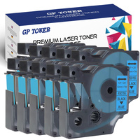 10x Taśma do DYMO D1 12mm 7m Niebiesko czarna GP-DY45016 x10