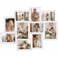 Multiramka na 10 zdjęć galeria kolor biały