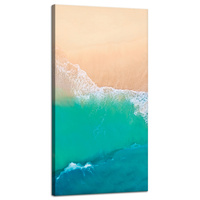 Obraz na płótnie Fale Woda Brzeg Piasek 40x80 cm