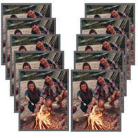 10x Rama Szara 40x50, I L13,15,064, kamienna szarość plexi szara