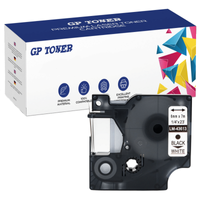 Taśma do DYMO D1 43613 7m 6mm biało czarna zamiennik GP-DY43613