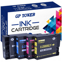Zestaw Tuszy zamiennik do Canon PGI-2500XL Maxify iB4000 iB4050 iB4150 MB5000 MB5155 MB5350 MG5450- GP-C2500XL CMYK