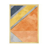 Plakat Abstrakcja_5 40X50 cm + ramka złota