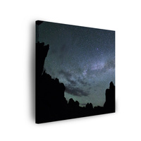Obraz na płótnie Natura Kosmos Góry Mrok Noc 90x90