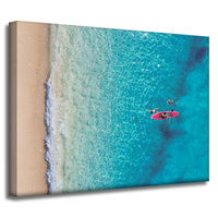 Obraz na płótnie Odpoczynek Ludzie Plaża Woda 40x30 cm