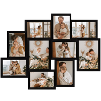 Multiramka na 10 zdjęć galeria kolor czarny