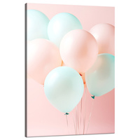 Obraz na płótnie Balony Różowe Niebieskie 80x120
