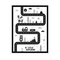 Plakat Dziecięce Little explorer_3 21X29,7 cm + ramka czarna