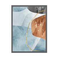 Plakat Abstrakcja 30X40 cm + ramka kamienna szarość