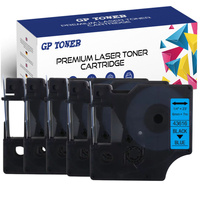 5X Taśma do DYMO D1 6mm 7m Niebiesko czarna GP-DY43616 x5