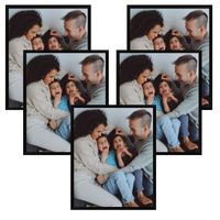 5x Rama Czarna 24x30, I L13,15,051, Plexi