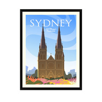 Plakat Miasta Sydney 24X30 cm + ramka czarna