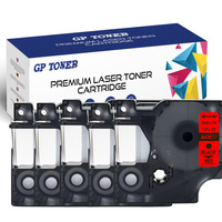 5x Taśma do DYMO D1 7m 6mm żółto czarna GP-DY43617 X5