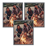 3x Rama Szara 24x30, I L13,15,064, kamienna szarość plexi szara