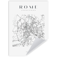 Plakat Mapa miasta Rzym kwadrat 21X29,7 cm