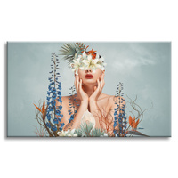 Obraz na płótnie Różne Kwiaty Kobieta Natura  120x80 cm