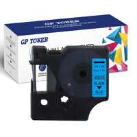 Taśma do DYMO D1 9mm 7m Niebiesko czarna GP-DY40916