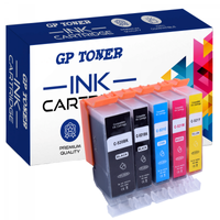 5x TUSZ Zamiennik do CANON PIXMA iP3600 iP4600 MP540 MP550 MP640 MP980 MX860 PGI-520, CLI-521BK, CLI-521C, CLI-521M, CLI-521Y- GP-520XL CMYK