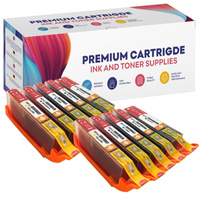 10x Tusze Zamiennik Canon Pixma TS6150 TS6151 TR7550 TR8550 - GP-C580CMYKx2 ZESTAW PREMIUM