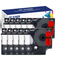 10x Taśma do DYMO D1 7m 6mm żółto czarna GP-DY43617 X10