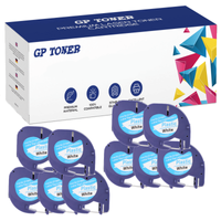 10x Taśma do Dymo LetraTag 59422 12mm x 4m Biała Plastik - zamiennik GP-DY59422-x10