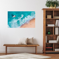 Obraz na płótnie Żaglówka Fale Piasek Brzeg 120x70 cm