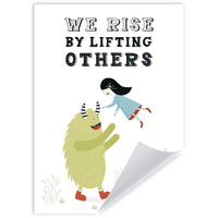 Plakat Dziecięce We rise by lifting others 21X29,7 cm