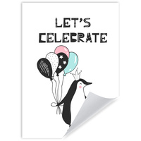 Plakat Urodzinowy Let's celebrate 50X70 cm