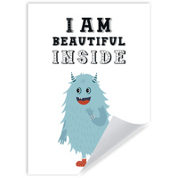 Plakat Dziecięce I am beautiful inside 21X29,7 cm
