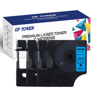 3X Taśma do DYMO D1 6mm 7m Niebiesko czarna GP-DY43616 x3